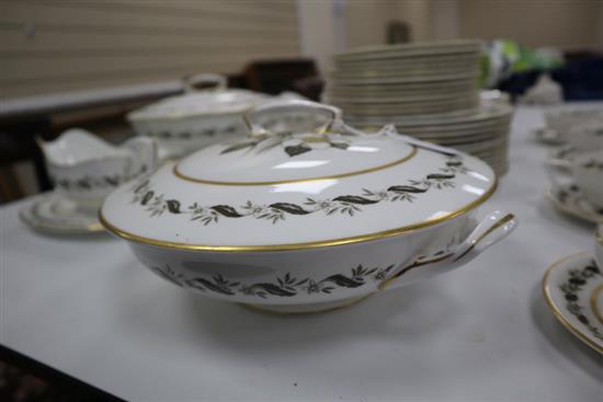 A Royal Worcester Bernina pattern part dinner service (58 pieces)